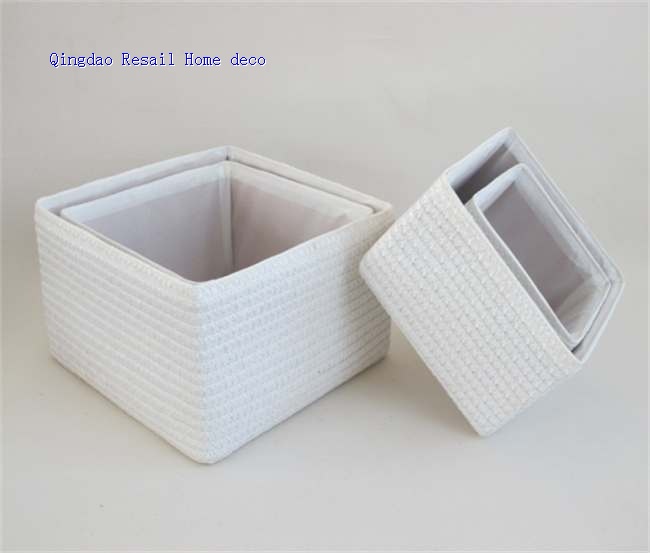 white square PP storage box