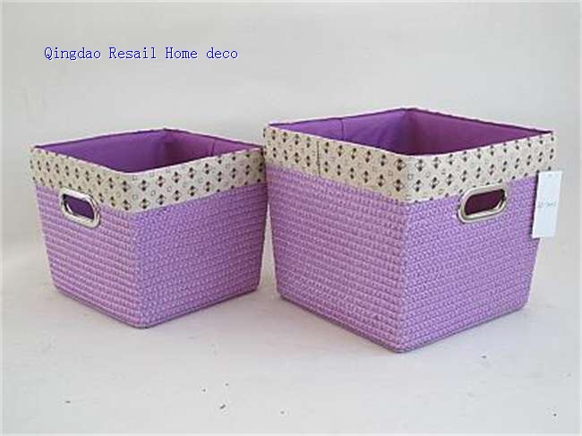 Tapered PP storage basket